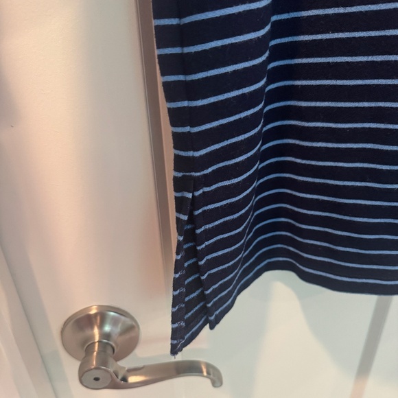 LOFT Long Sleeve Tee, M, EUC, Navy stripe - Picture 3 of 8